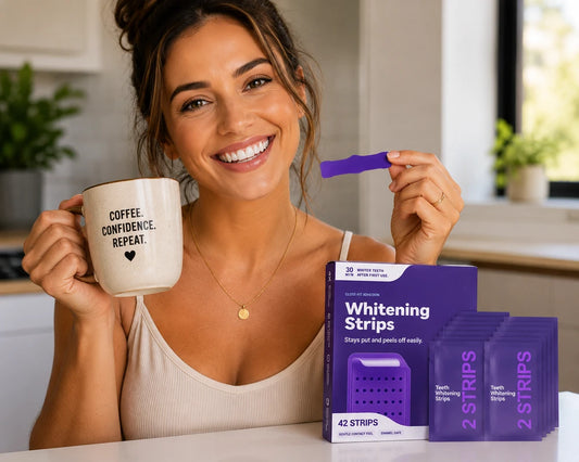 Purple Teeth Whitening Strips
